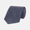 View 1 of product Brown and Blue Circle and Spot Silk Tie