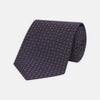 View 1 of product Plum Floral Spot Silk Tie