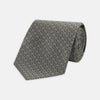 View 1 of product Grey Floral Spot Silk Tie