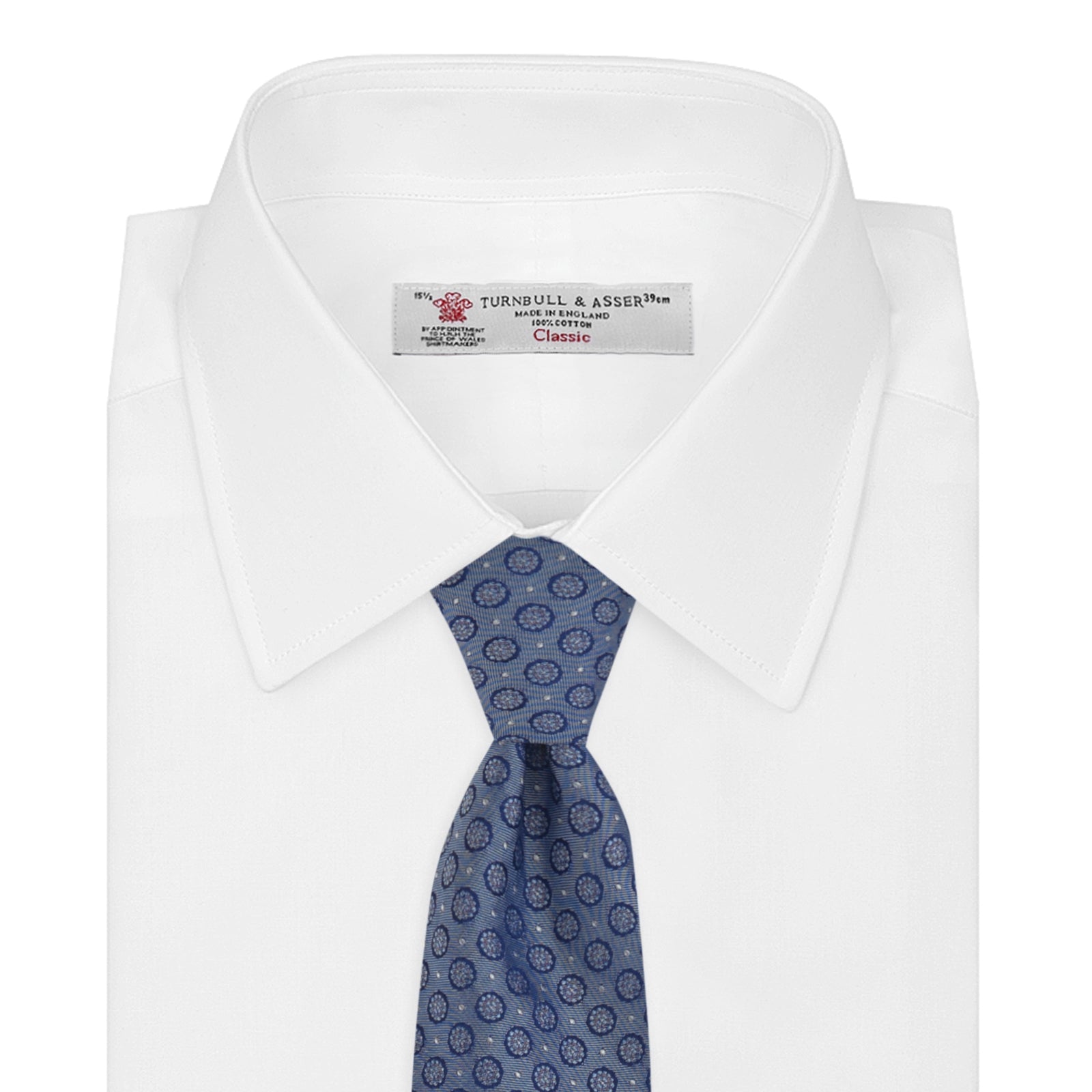 View 2 of product Light Blue Floral Spot Silk Tie