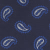 Navy and Royal Blue Floating Paisley Silk Tie
