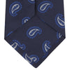 View 4 of product Navy and Royal Blue Floating Paisley Silk Tie