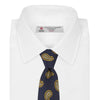 View 2 of product Navy and Gold Floating Paisley Silk Tie