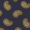 View 3 of product Navy and Gold Floating Paisley Silk Tie