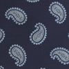 View 3 of product Navy and Light Blue Floating Paisley Silk Tie