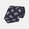 View 1 of product Navy and Light Pink Floating Paisley Silk Tie