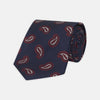 View 1 of product Navy and Burgundy Floating Paisley Silk Tie