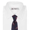 View 2 of product Navy and Burgundy Floating Paisley Silk Tie