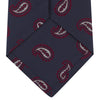 View 4 of product Navy and Burgundy Floating Paisley Silk Tie