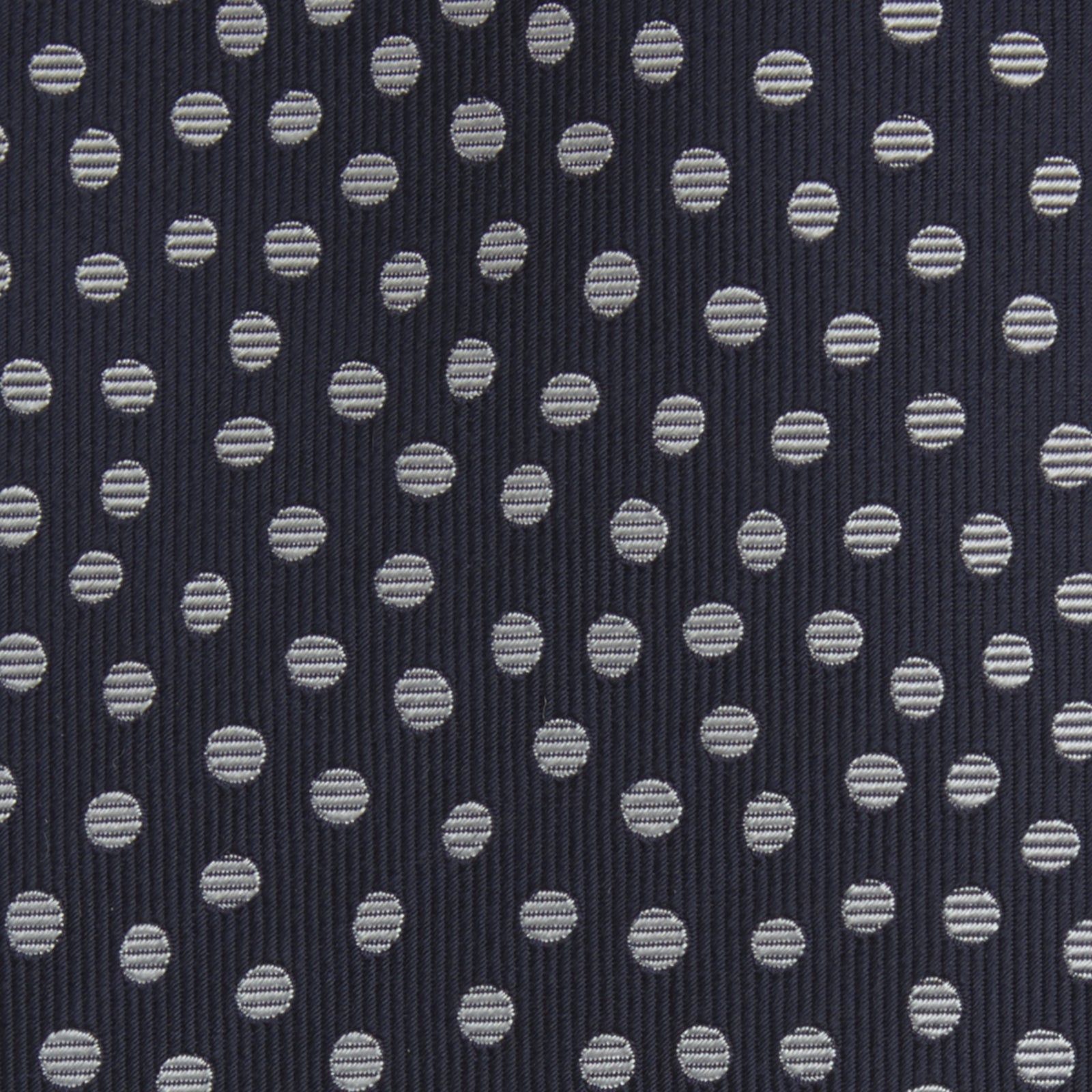 View 3 of product Navy and White Paint Spot Silk Tie