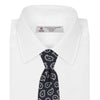 View 2 of product Navy and White Petal Paisley Silk Tie