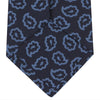 View 4 of product Navy and Blue Petal Paisley Silk Tie