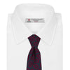 View 2 of product Navy and Red Petal Paisley Silk Tie