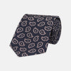 View 1 of product Navy and Pink Petal Paisley Silk Tie