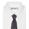 View 2 of product Navy and Pink Petal Paisley Silk Tie