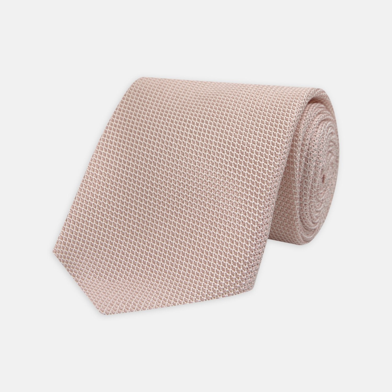 Light Pink Grenadine Silk Tie