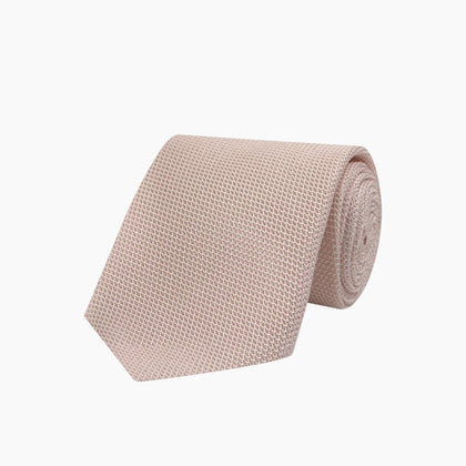 Light Pink Grenadine Silk Tie Image 4