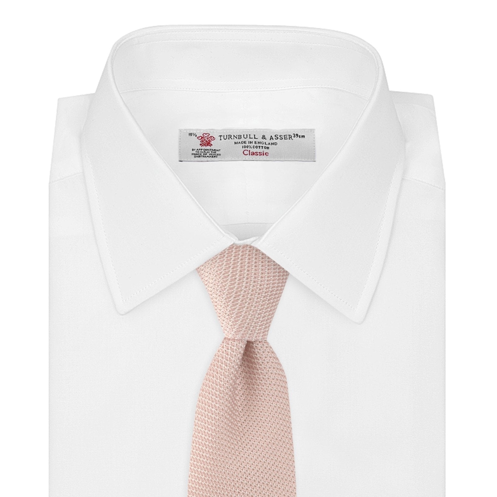 chinese dress ladies Turnbull & Asser Light Pink Grenadine Silk Tie