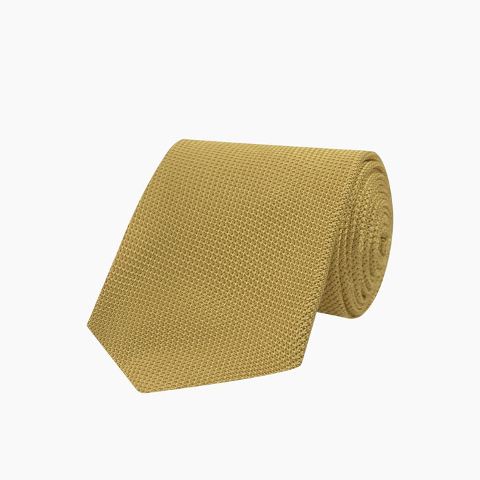 Gold Grenadine Silk Tie Image 4