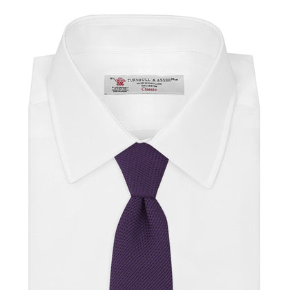 Plum Grenadine Silk Tie Image 1