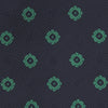 View 3 of product Navy and Green Emblem Spot Silk Tie