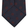 View 4 of product Navy and Burgundy Emblem Spot Silk Tie