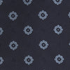 Navy and Light Blue Emblem Spot Silk Tie