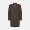 View 1 of product Hopton Brown Herringbone Wool Coat