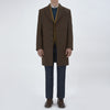 View 2 of product Hopton Brown Herringbone Wool Coat