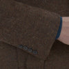 View 4 of product Hopton Brown Herringbone Wool Coat