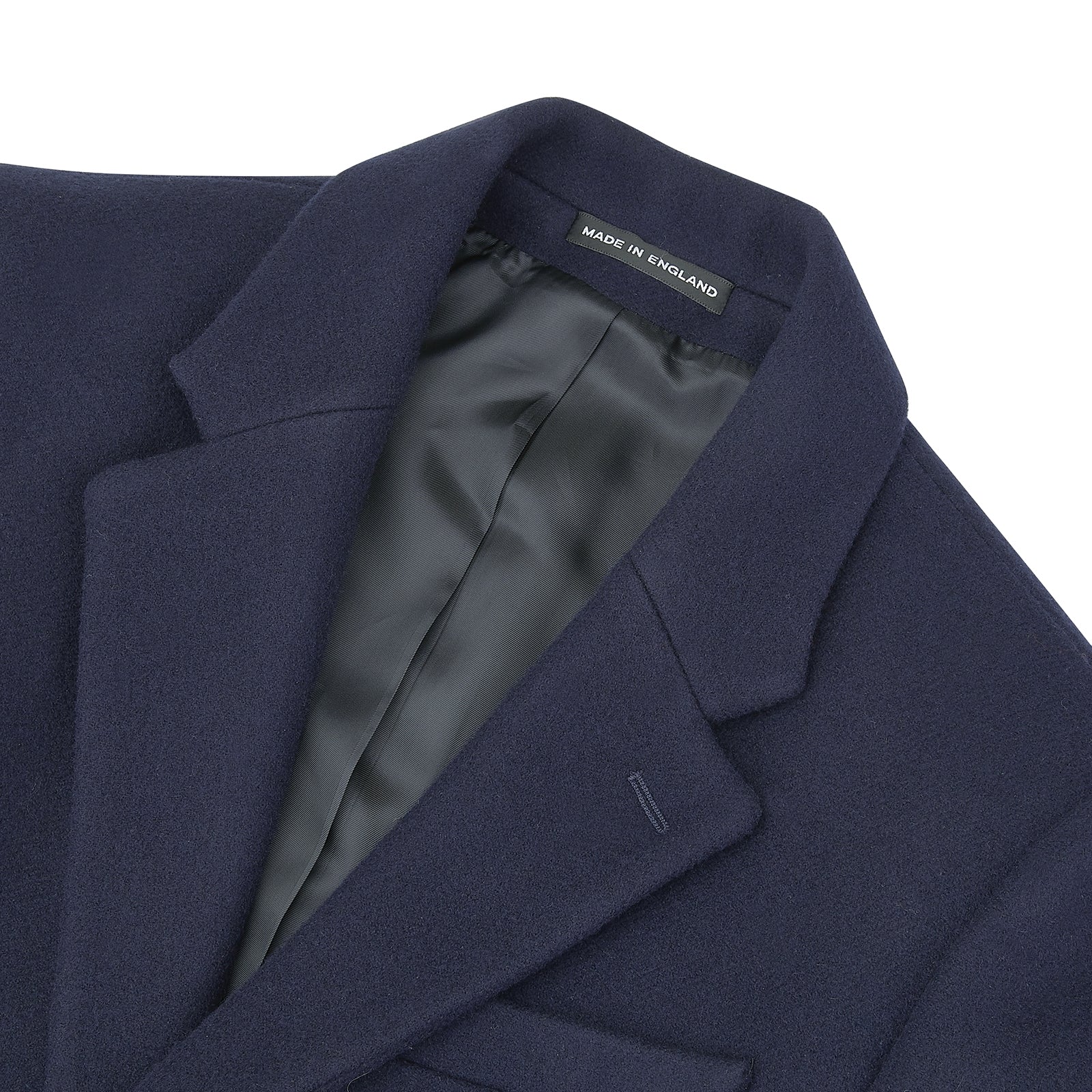 View 5 of product Navy Lambswool Joseph Overcoat