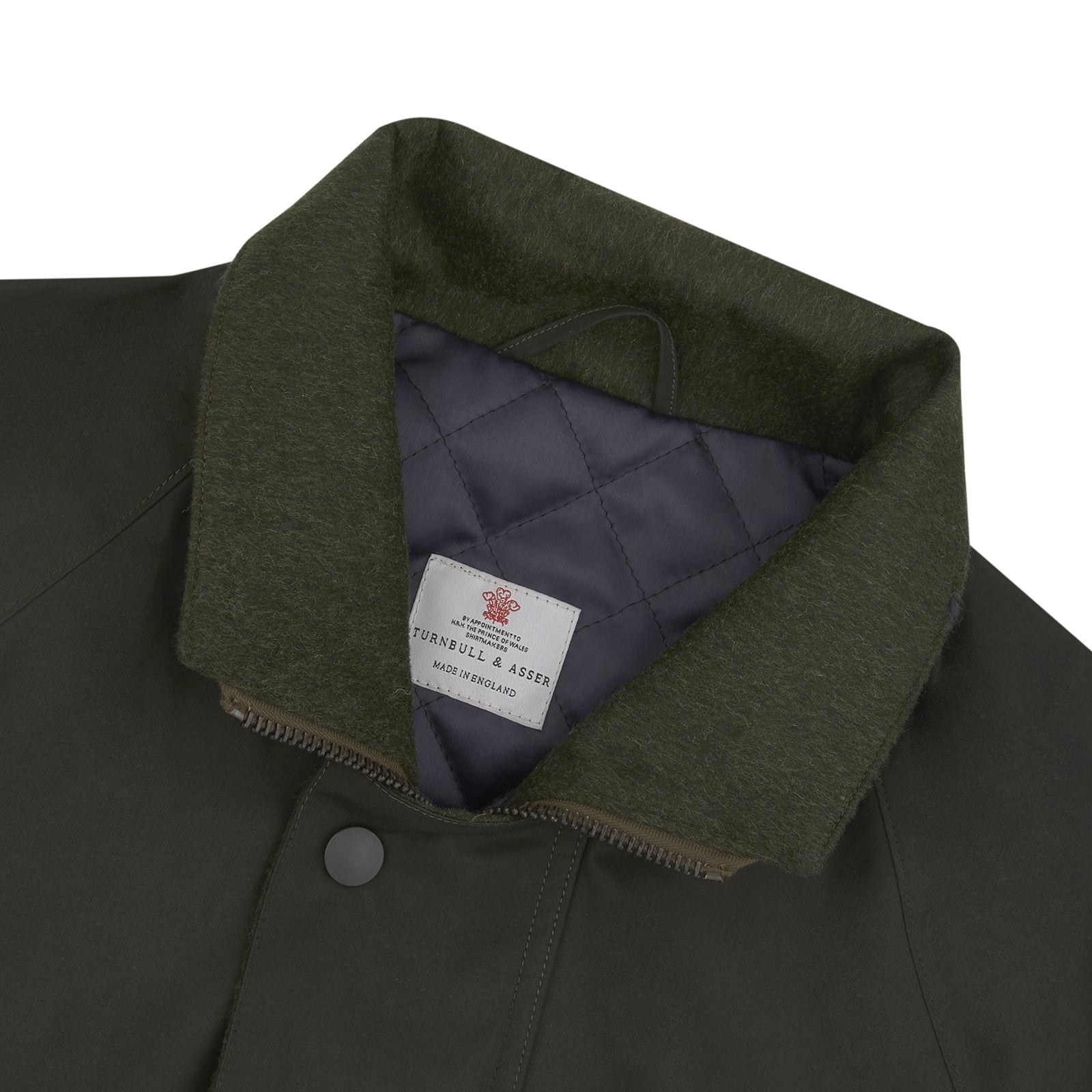 View 7 of product Dark Green Waxed Cotton Field Coat