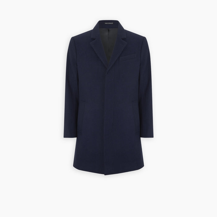 Navy Lambswool Irving Coat Image 5