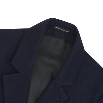 Navy Lambswool Irving Coat Image 4