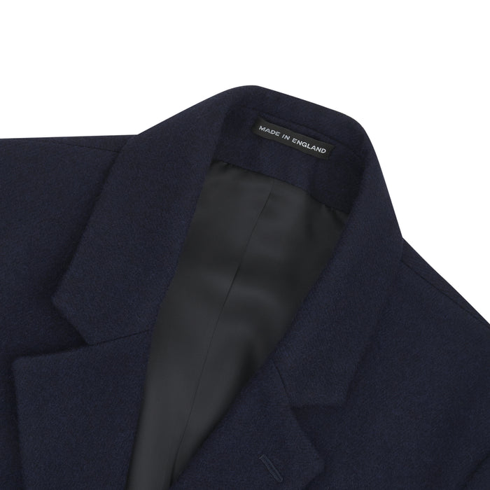 Navy Lambswool Irving Coat Image 4