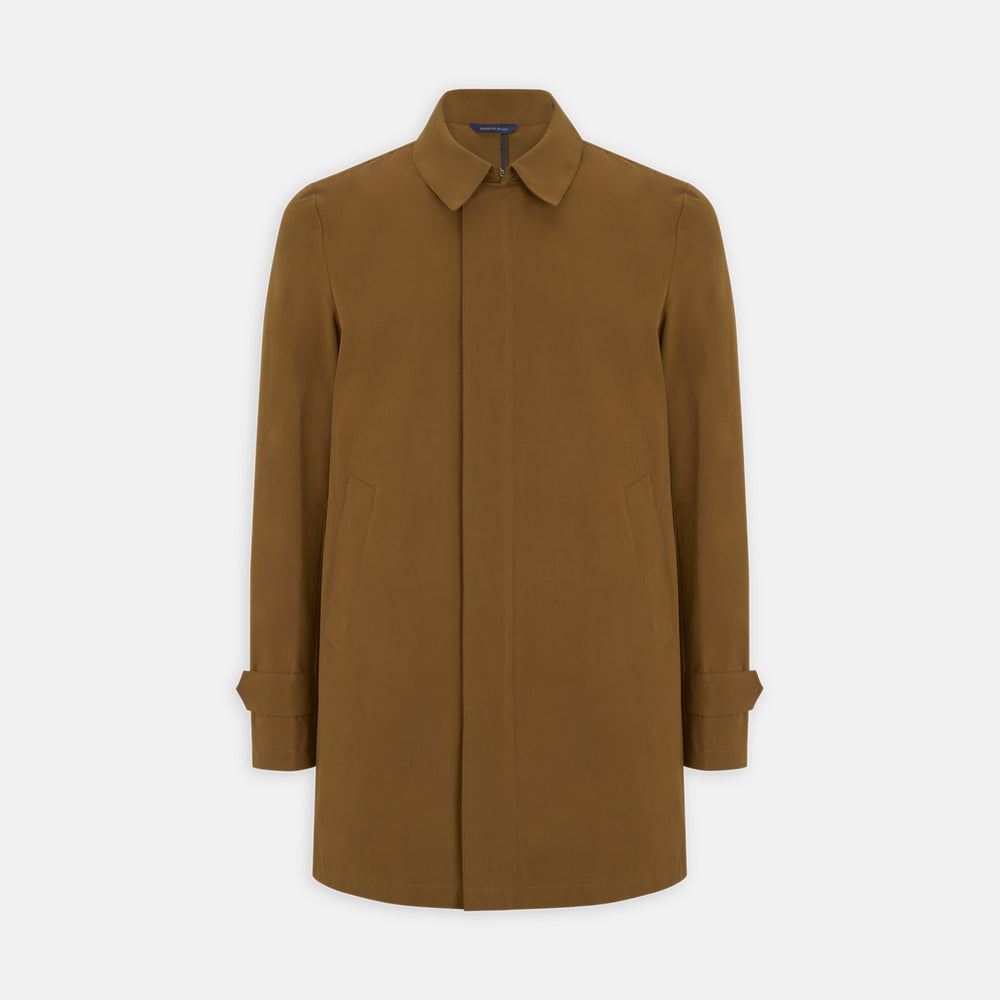Dark Khaki Cotton Car Coat