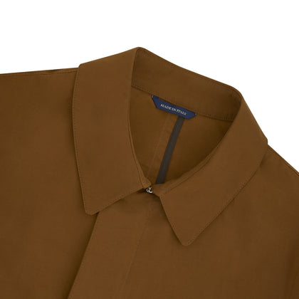 Dark Khaki Cotton Car Coat Image 4