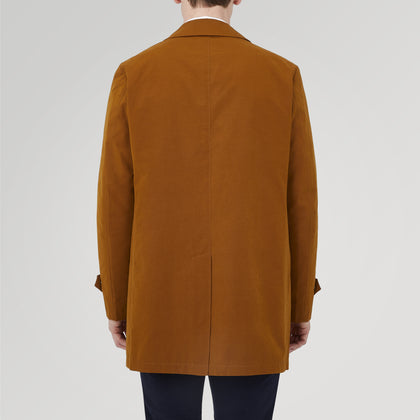 Dark Khaki Cotton Car Coat Image 2