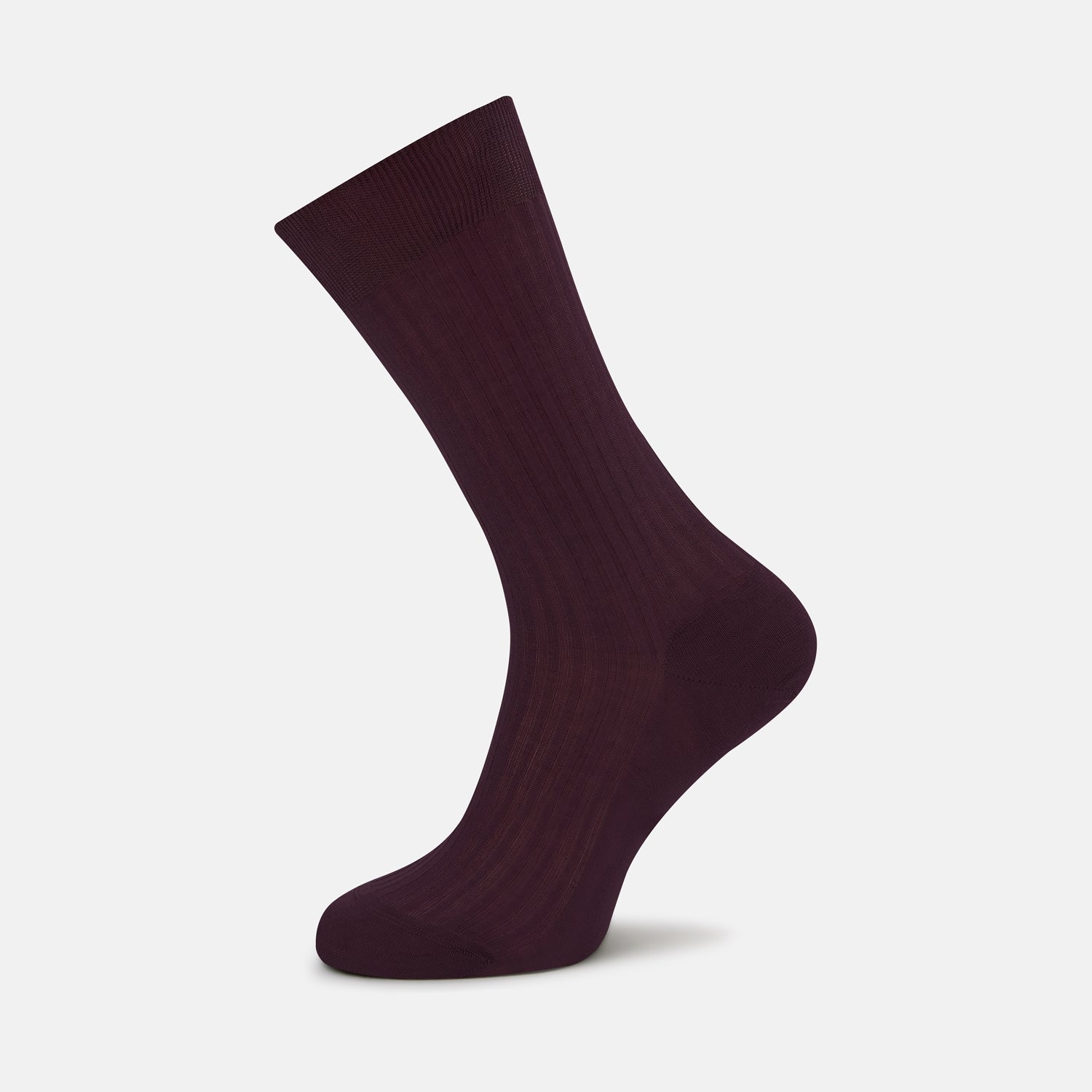 Burgundy Short Cotton Socks | Turnbull & Asser
