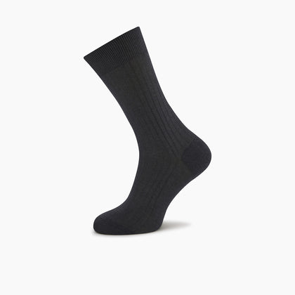 Dark Grey Short Cotton Socks Image 2