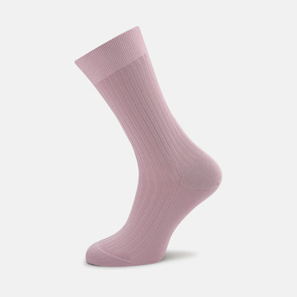 Dusky Pink Short Pure Cotton Socks