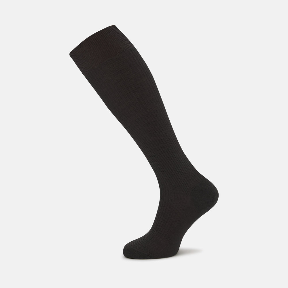 Chocolate Brown Long Merino Wool Socks