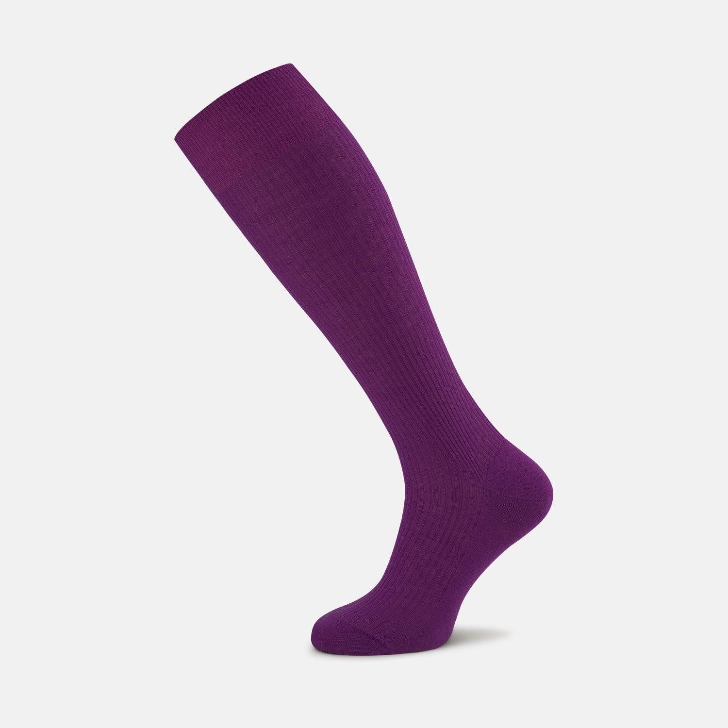 Magenta Long Merino Wool Socks