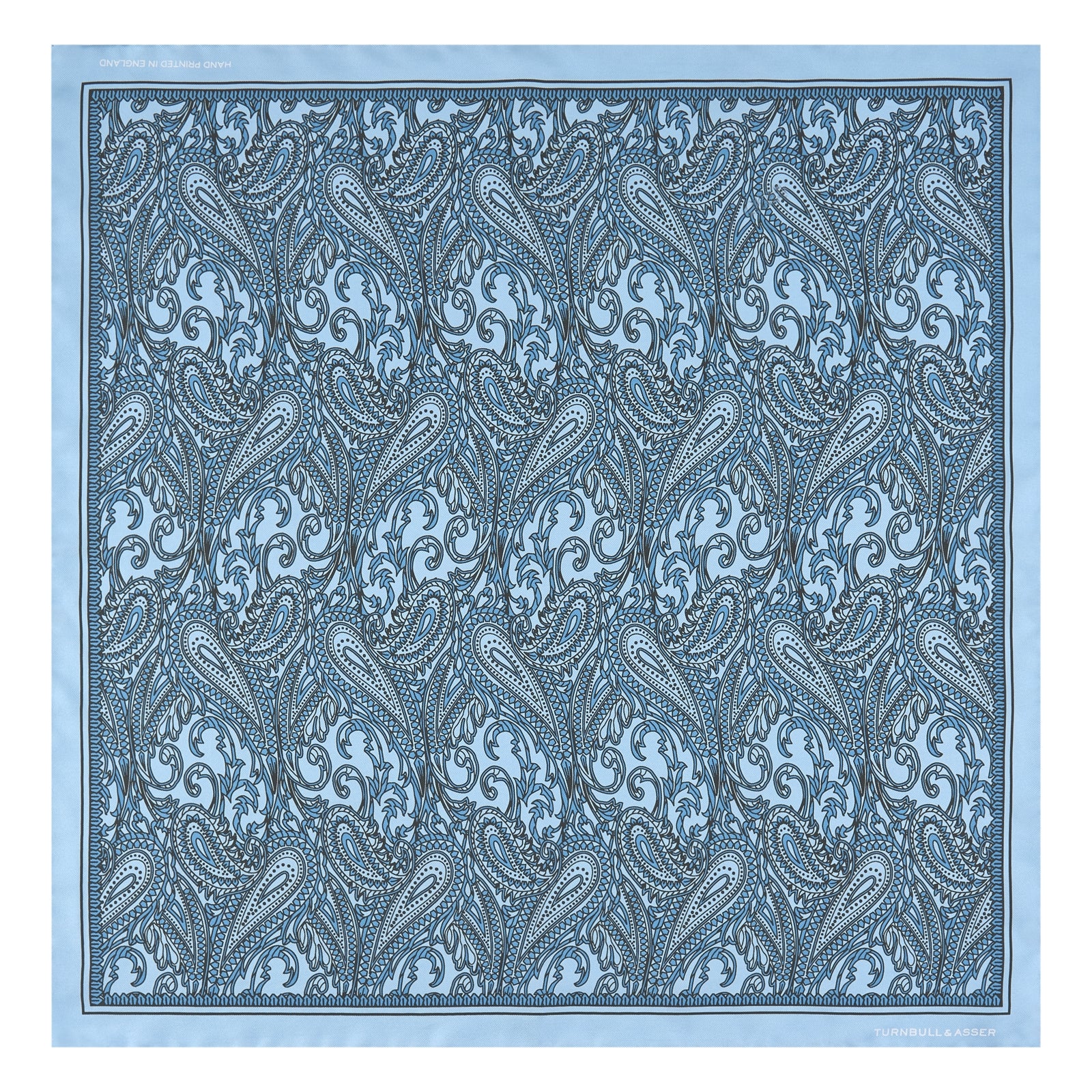 View 2 of product Blue House Paisley Silk Pocket Square