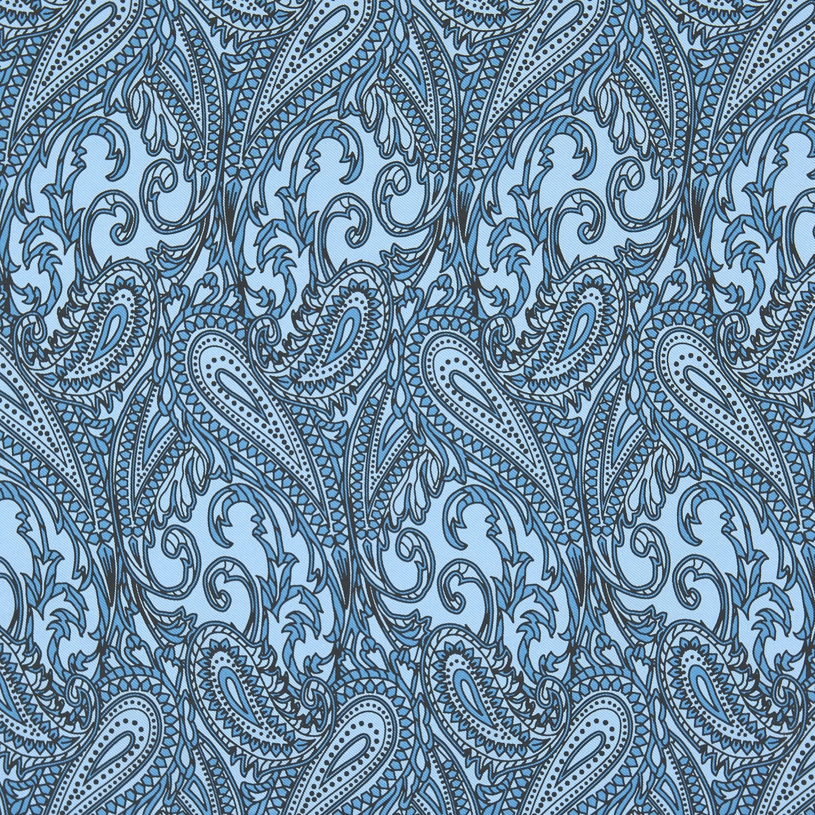 View 3 of product Blue House Paisley Silk Pocket Square