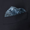 View 4 of product Blue House Paisley Silk Pocket Square