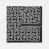 View 1 of product Monochrome Paisley Mill Silk Pocket Square
