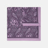 Purple House Paisley Silk Pocket Square
