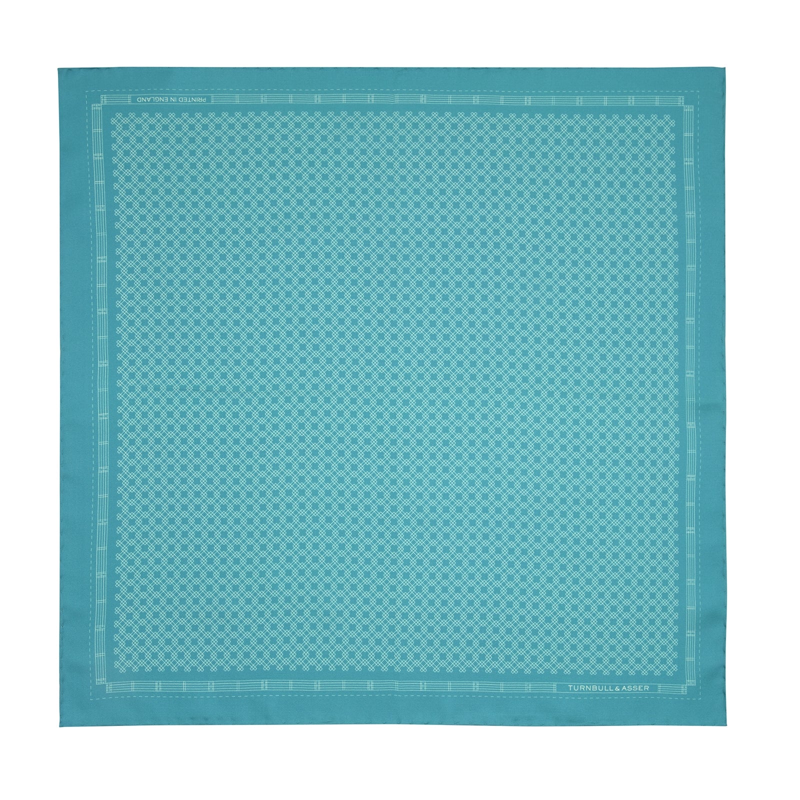 View 2 of product Kingfisher Green Monocle Silk Pocket Square