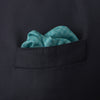 View 4 of product Kingfisher Green Monocle Silk Pocket Square